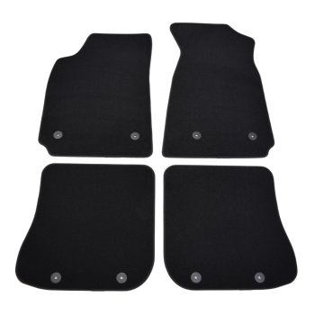 Audi A4 B5 (1994–2001) – Czarne dywaniki samochodowe welurowe Gold PLUS – Standard