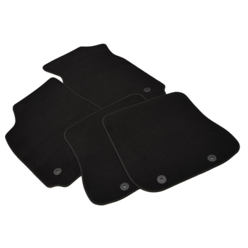 Audi A4 B5 (1994–2001) – Czarne dywaniki samochodowe welurowe Gold PLUS – Standard