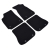Audi A4 B5 (1994–2001) – Czarne dywaniki samochodowe welurowe Gold PLUS – Standard