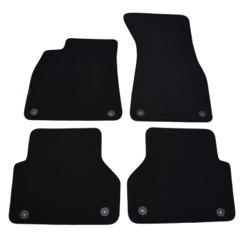 Audi A7 Sportback (od 2018) – Czarne dywaniki samochodowe welurowe Gold PLUS – Standard