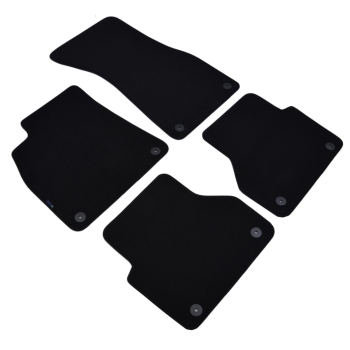 Audi A7 Sportback (od 2018) – Czarne dywaniki samochodowe welurowe Gold PLUS – Standard