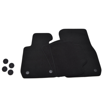 BMW Seria 3 F30/F31 xDrive (2012–2019) – Czarne dywaniki samochodowe welurowe Gold PLUS – Standard