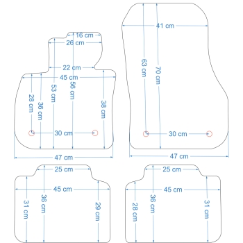 BMW X1 U11 (06.2022–>) – Dywaniki samochodowe welurowe Diamond – Na Zamówienie kolory do wyboru