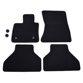 BMW X5 E70 (2007–2013) – Czarne dywaniki samochodowe welurowe Gold PLUS – Standard (G024)