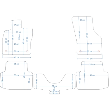 Cupra Formentor (2020–>) – Dywaniki samochodowe welurowe Diamond – Na Zamówienie kolory do wyboru