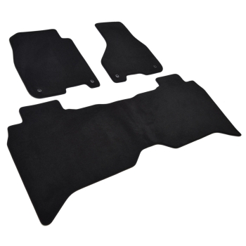 RAM 1500 LONG (2013–2018) – Czarne dywaniki samochodowe welurowe Gold PLUS – Standard