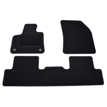 DS 7 (2017->) Dywaniki samochodowe welurowe Silver – na zamówinie