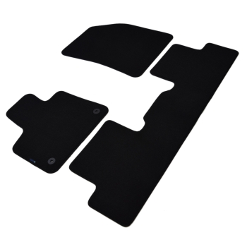 DS 7 (2017–>) – Czarne dywaniki samochodowe welurowe Gold PLUS – Standard