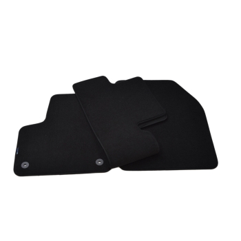 DS 7 (2017–>) – Czarne dywaniki samochodowe welurowe Gold PLUS – Standard