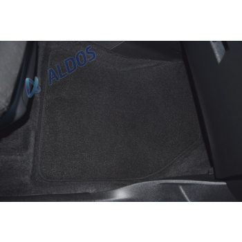 DS 7 (2017–>) – Czarne dywaniki samochodowe welurowe Gold PLUS – Standard