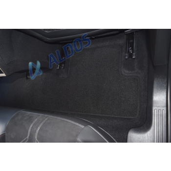 DS 7 (2017–>) – Czarne dywaniki samochodowe welurowe Gold PLUS – Standard