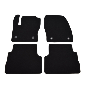 Ford Kuga (2013–2020) – Czarne dywaniki samochodowe welurowe Gold PLUS – Standard (G037)