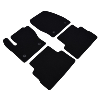 Ford Kuga (2013–2020) – Czarne dywaniki samochodowe welurowe Gold PLUS – Standard (G037)