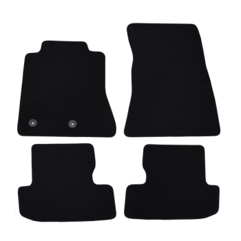 Ford Mustang VI (2014–2023) – Czarne dywaniki samochodowe welurowe Gold PLUS – Standard