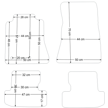 Ford Mustang VI (2014–2023) – Czarne dywaniki samochodowe welurowe Gold PLUS – Standard