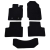 Ford Ranger Double Cab (2012–2022) – Czarne dywaniki samochodowe welurowe Gold PLUS – Standard