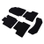 Ford Ranger Double Cab (2012–2022) – Czarne dywaniki samochodowe welurowe Gold PLUS – Standard