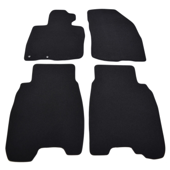 Honda Civic VIII (5d, 2006–2008) – Czarne dywaniki samochodowe welurowe Gold PLUS – Standard (G044)