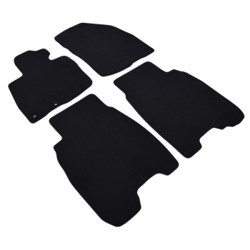 Honda Civic VIII (5d, 2006–2008) – Czarne dywaniki samochodowe welurowe Gold PLUS – Standard (G044)