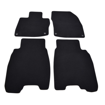 Honda Civic VIII (2008–2011) – Czarne dywaniki samochodowe welurowe Gold PLUS – Standard