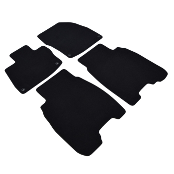 Honda Civic VIII (2008–2011) – Czarne dywaniki samochodowe welurowe Gold PLUS – Standard