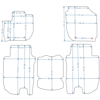 Honda HR-V (2015–2021) – Dywaniki samochodowe welurowe OP – Na Zamówienie kolory do wyboru