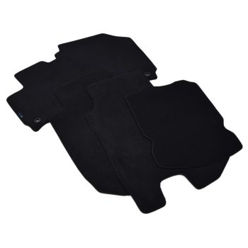 Honda HR-V II (2015–2021) – Czarne dywaniki samochodowe welurowe Gold PLUS – Standard