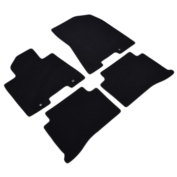 Kia Sportage IV (2016–2021) – Czarne dywaniki samochodowe welurowe Gold PLUS – Standard