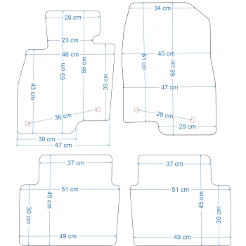 Mazda 6 Kombi (od 2013) – Czarne dywaniki samochodowe welurowe Gold PLUS – Standard (G054)