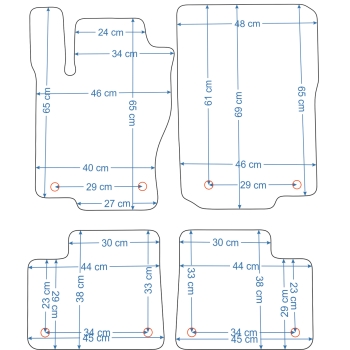 Mercedes M-Klasa W166 (2011–2015) – Czarne dywaniki samochodowe welurowe Gold PLUS – Standard