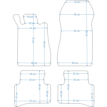 Mercedes-Benz C-Klasa (W202) (1993–2000) – Czarne dywaniki samochodowe welurowe Gold PLUS – Standard