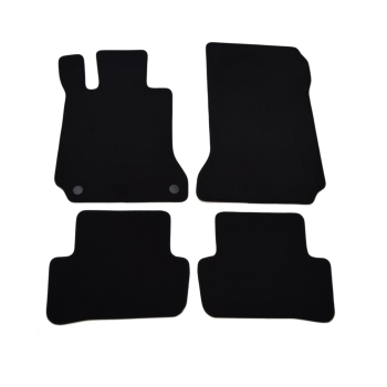 Mercedes-Benz C-Klasa (W204) (2007–2014) – Czarne dywaniki samochodowe welurowe Gold PLUS – Standard