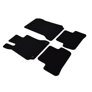 Mercedes-Benz C-Klasa (W204) (2007–2014) – Czarne dywaniki samochodowe welurowe Gold PLUS – Standard