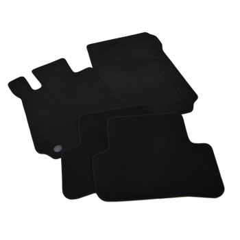 Mercedes-Benz C-Klasa (W204) (2007–2014) – Czarne dywaniki samochodowe welurowe Gold PLUS – Standard