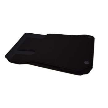 Mercedes-Benz C-Klasa (W204) (2007–2014) – Czarne dywaniki samochodowe welurowe Gold PLUS – Standard