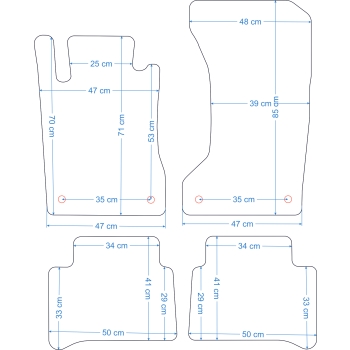 Mercedes-Benz E-Klasa (W211) (2002–2009) 4MATIC – Czarne dywaniki samochodowe welurowe Gold PLUS – Standard