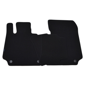 Mercedes E-Klasa W212 (2009–2016) – Czarne dywaniki samochodowe welurowe Gold PLUS – Standard