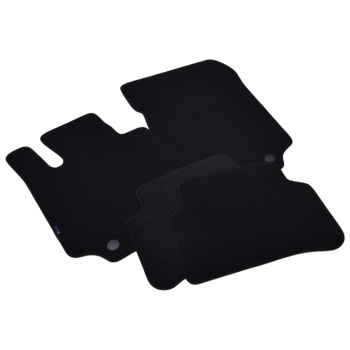 Mercedes E-Klasa W212 (2009–2016) – Czarne dywaniki samochodowe welurowe Gold PLUS – Standard