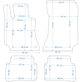 Mercedes E-Klasa W212 (2009–2016) – Czarne dywaniki samochodowe welurowe Gold PLUS – Standard