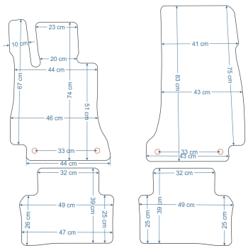 Mercedes E-Klasa W213 (2016–>) – Czarne dywaniki samochodowe welurowe Gold PLUS – Standard (G062)