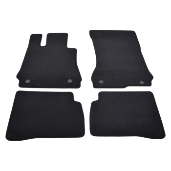 Mercedes S-Klasa W221 (2005–2011) – Czarne dywaniki samochodowe welurowe Gold PLUS – Standard