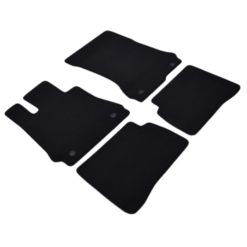 Mercedes S-Klasa W221 (2005–2011) – Czarne dywaniki samochodowe welurowe Gold PLUS – Standard