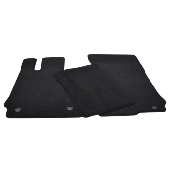 Mercedes S-Klasa W221 (2005–2011) – Czarne dywaniki samochodowe welurowe Gold PLUS – Standard