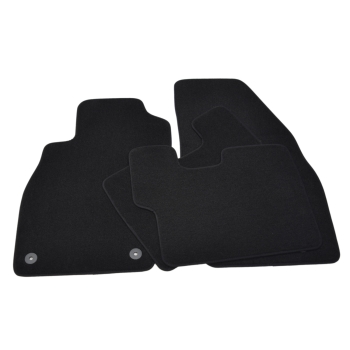 Opel Corsa D / Corsa E (2006–2019) – Czarne dywaniki samochodowe welurowe Gold PLUS – Standard (G072)