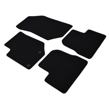 Opel Corsa F (2019–>) – Czarne dywaniki samochodowe welurowe Gold PLUS – Standard