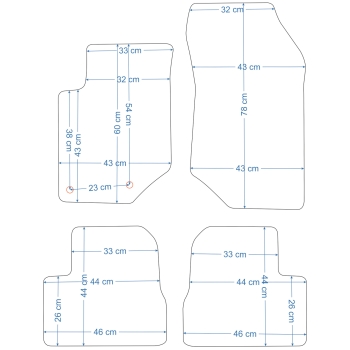 Opel Meriva B (2010–2017) – Czarne dywaniki samochodowe welurowe Gold PLUS – Standard