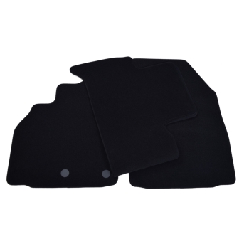 Renault Scenic III (2009–2016) – Czarne dywaniki samochodowe welurowe Gold PLUS – Standard