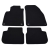Saab 9-3 Cabrio 2003-2011r. Samochodowe dywaniki welurowe Gold (czarne)