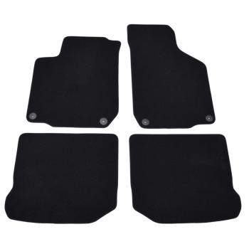 Seat Leon (1999–2005) – Czarne dywaniki samochodowe welurowe Gold PLUS – Standard