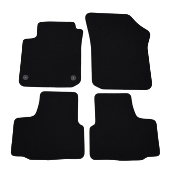 Škoda Citigo (2012–>) – Czarne dywaniki samochodowe welurowe Gold PLUS – Standard